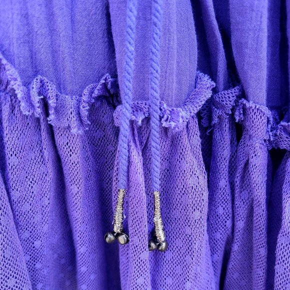 NWOT RARE Free People 100 Degree Halter Mini Dress Regency Purple Size M - Picture 4 of 8